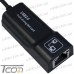 Купить Адаптор ETHERNET USB 2.0 (USB-8Р8С) c кабелем, чёрный по выгодной цене