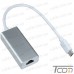 Фото, характеристики, описание Адаптор ETHERNET USB type C 3.1 (штекер USB C - гнездо 8Р8С), Tcom