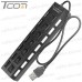 Цена от 87.94 грн. на USB HUB на 7 портов USB 2.0, с выключателями и подсветкой, активный