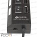 USB HUB на 7 портов USB 2.0, с выключателями и подсветкой, активный рис 5