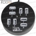 Купить USB HUB на 8 портов USB 2.0, круглый, активный (в блистере) по выгодной цене