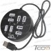USB HUB на 8 портов USB 2.0, круглый, активный (в блистере) рис 4