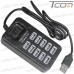 USB HUB на 10 портов USB 2.0, с выключателем, активный (в блистере) рис 4