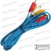 Купить Шнур соединительный 3RCA × 3RCA, позолоченный, 3 метра, Tcom по выгодной цене