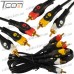 Купить Шнур соединительный 3RCA - 3RCA, gold, диам.-4х12мм, 1,2метра, Tcom по выгодной цене