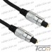 Купить Шнур оптический (toslink plug - toslink plug) металл, диам.-5мм, 2м, Tcom по выгодной цене