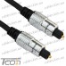 Купить Шнур оптический (toslink plug - toslink plug) металл, диам.-5мм, 3м, Tcom по выгодной цене