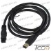 Фото, характеристики, описание Шнур Firewire IEEE 1394B штекер 6р - штекер 9р, диам.-4мм, 1,5м, чёрный, Tcom