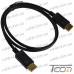 Купить Шнур штекер Display Port - штекер Display Port, 1м, чёрный, Tcom по выгодной цене