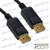 Фото, характеристики, описание Шнур штекер Display Port - штекер Display Port, 2м, чёрный, Tcom