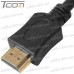 Купить Шнур HDMI (штекер - штекер) Vers.-1.4, диам.-6мм, 0,5м, чёрный по выгодной цене