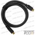 Фото, характеристики, описание Шнур HDMI "ULT-unite" (шт.- шт.) version 2.0, gold, 1м, чёрный, в коробке