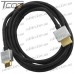 Купить Шнур HDMI (штекер HDMI - штекер mini HDMI), v.1.4, "позолоченный", диам.-4,2мм, 2м (в блистере), Ultra Slim по выгодной цене