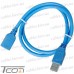 Цена от 63.14 грн. на Удлинитель USB штекер А - гнездо А, Vers.3.0, 0.8 метра, синий, Tcom