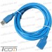 Цена от 83.89 грн. на Удлинитель USB штекер А - гнездо А, Vers.3.0, 3 метра, синий, Tcom