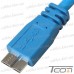 Цена от 31.57 грн. на Шнур USB штекер USB А - штекер micro USB type B, Version 3.0, 15см, синий