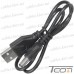 Шнур штекер USB A - штекер питания 2,5/5,5мм, 0,5м, чёрный рис 4