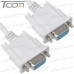 Купить Шнур компьютерный Null modem гнездо DB 9pin - гнездо DB 9pin, диам.-5мм,1.3м по выгодной цене
