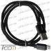 Купить Шнур компьютерный штекер USB А - штекер miсro USB (Samsung), 2.1А, сетка, диам.-4,5мм, 1м, чёрный, Tcom по выгодной цене