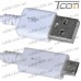 Фото, характеристики, описание Шнур компьютерный штекер USB А - штекер miсro USB (Samsung), 1,5м, белый, Tcom