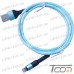 Купить Шнур компьютерный штекер USB А - штекер iPhone 6, сетка, диам.-4,5мм, 1м, бирюзовый, Tcom по выгодной цене