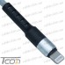 Цена от 51.75 грн. на Шнур компьютерный штекер USB А - штекер iPhone 6, сетка, диам.-4,5мм, 1м, серый, Tcom