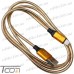 Купить Шнур штекер USB А - штекер iPhone 6, 1м, металл. изоляция, Tcom по выгодной цене