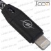 Шнур компьютерный штекер USB А - штекер iPhone 6, в сетке, 1м, чёрный, Tcom рис 4