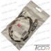 Шнур компьютерный штекер USB А - штекер iPhone 6, джинсовый, хаки, 1м, Tcom рис 4