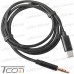 Купить Шнур штекер 3,5мм стерео - штекер USB type C, 1,5м, чёрный по выгодной цене