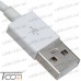 Шнур штекер USB A - штекер USB type C, диам.-3мм, 2м, белый, Tcom рис 4