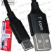 Купить Шнур штекер USB type C - штекер USB A, 1м, чёрный, Tcom по выгодной цене