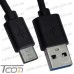 Купить Шнур штекер USB type C - штекер USB A, 1,5м, чёрный, Tcom по выгодной цене