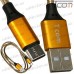 Купить Шнур штекер USB type А - штекер USB type С, 1м., металл изоляция, Tcom по выгодной цене