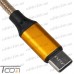 Цена от 76.01 грн. на Шнур штекер USB type А - штекер USB type С, 1м., металл изоляция, Tcom