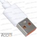 Фото, характеристики, описание Шнур штекер USB А - штекер USB type C, 66W, 6А, 1м, белый