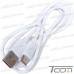 Шнур штекер USB А - штекер USB type C, 66W, 6А, 1м, белый рис 4