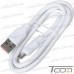 Шнур штекер USB А - штекер USB type C, 120W, 6A, диам.-6мм, 1м, белый рис 4