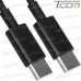 Купить Шнур штекер USB type C - штекер USB type C, 10W 5А, 1м, чёрный по выгодной цене