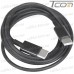 Фото, характеристики, описание Шнур штекер USB type C - штекер USB type C, 10W 5А, 1м, чёрный