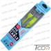 Шнур 2 в 1, штекер USB А - штекер miсro USB + штекер iPhone 6, плоский, салатовый, 1м, в блистере, Tcom рис 4
