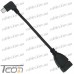Купить Шнур OTG (гнездо USB A - штекер micro USB 5pin угловой), 0,2метра, Tcom по выгодной цене