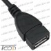 Фото, характеристики, описание Шнур OTG (гнездо USB A - штекер micro USB 5pin угловой), 0,2метра, Tcom