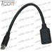 Цена от 38.25 грн. на Переходник OTG штекер USB 3.1 C - гнездо USB 3.0 A, с кабелем 0.2м, чёрный, Tcom