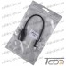 Шнур OTG (штекер USB 3.1 тип C - гнездо USB A), с кабелем, чёрный, 0,2метра, Tcom рис 4