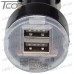 Цена от 20.70 грн. на Автомобильная зарядка, 2-а гнезда USB 1A + 2.1А, чёрная, Tcom