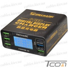 Сетевое зарядное устройство Mechanic F-Power 6S, 50W, 220V, с цифровой индикацией