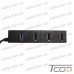 Купить USB HUB на 4 порта (v.2.0/3.0), 480 Мбит/с - 5Гбит/с, чёрный, Tcom по выгодной цене