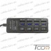 Купить USB HUB на 4 порта (v.3.0), 5Гбит/с, с выключателями, Tcom по выгодной цене