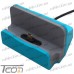 Купить Док станция для зарядки micro USB, с шнуром USB, синяя, Tcom по выгодной цене
